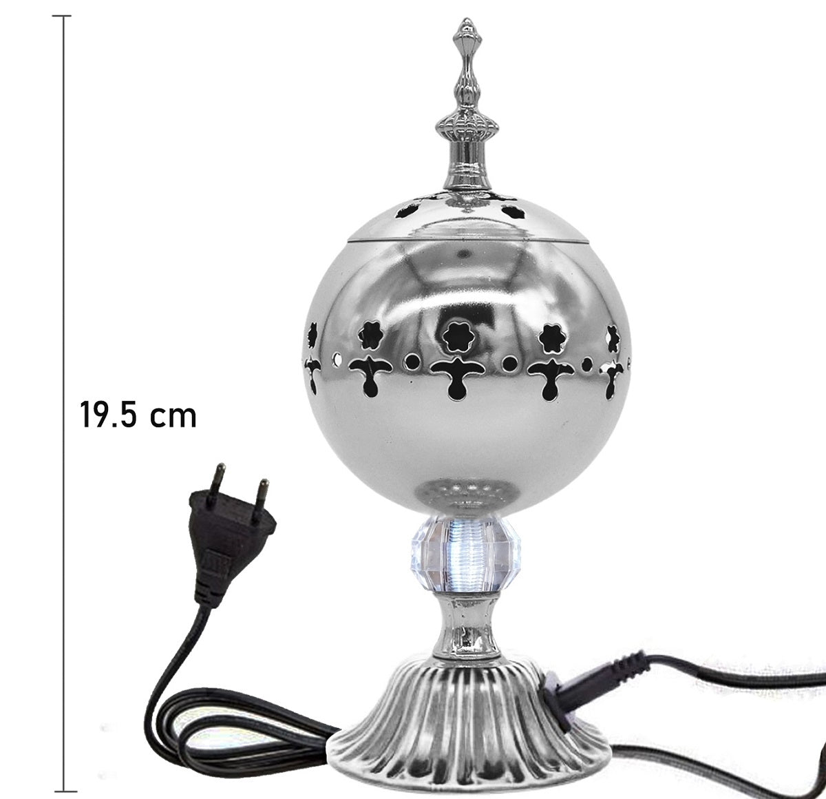 Brûleur d’encens électrique design – Doré, Bronze & Argenté – Diffuseur décoratif pour maison et bureau