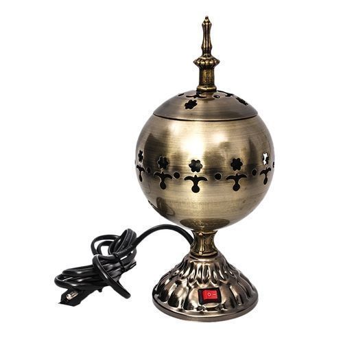 Brûleur d’encens électrique 3 coloris (Or, Bronze, Argent) – Diffuseur décoratif & sécurisé