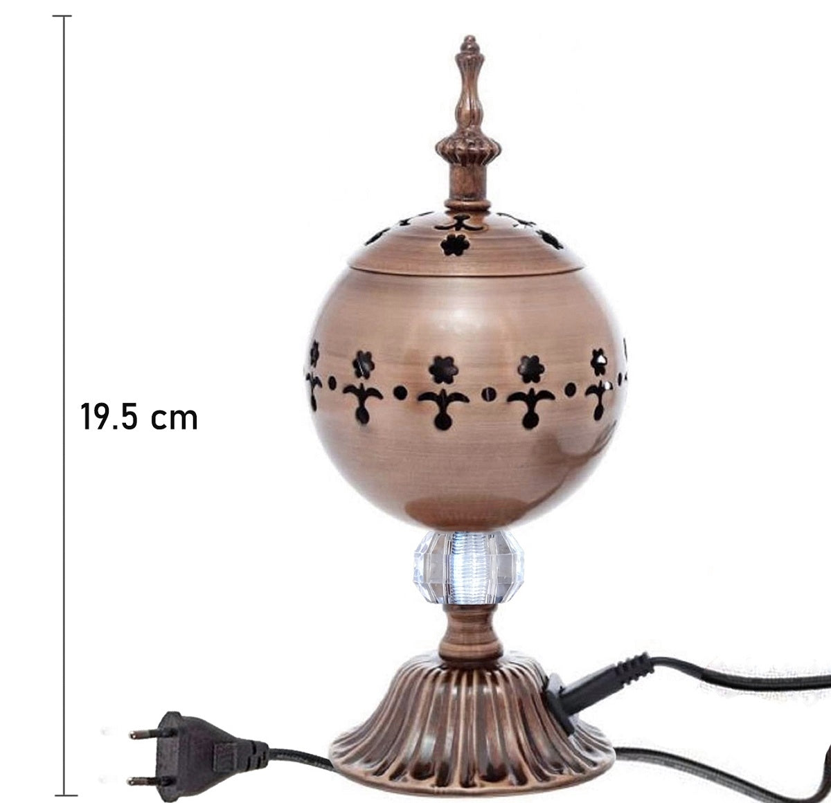 Brûleur d’encens électrique design – Doré, Bronze & Argenté – Diffuseur décoratif pour maison et bureau